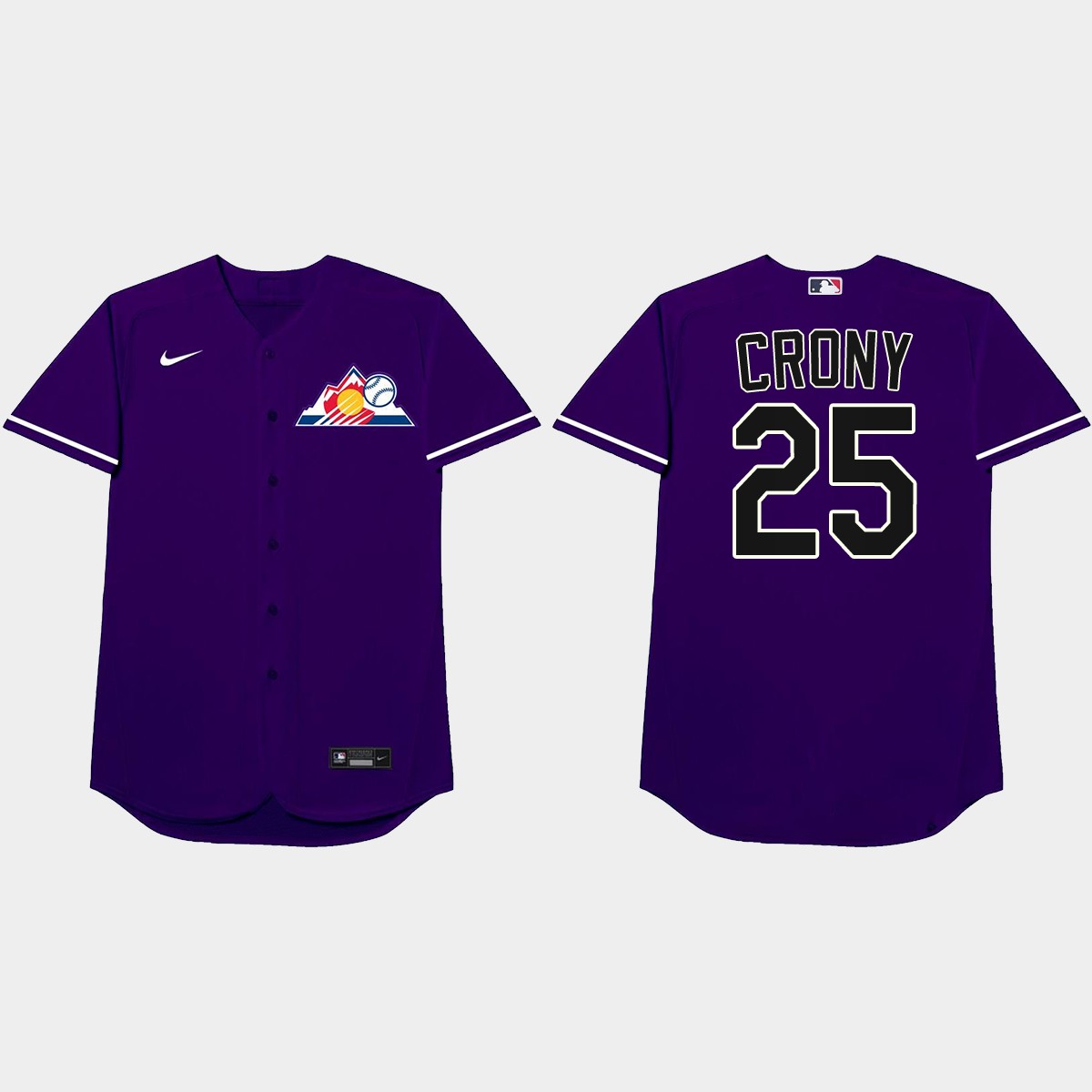 C.J. Cron 2021 Players' Weekend Crony Nickname Jersey - Purple