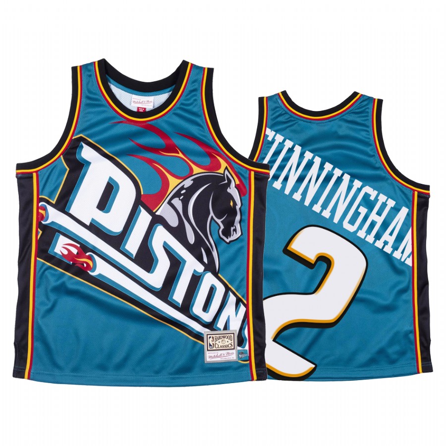 Cade Cunningham 2 Detroit Pistons Big Face Blue Jersey 2021 NBA Draft Prospect