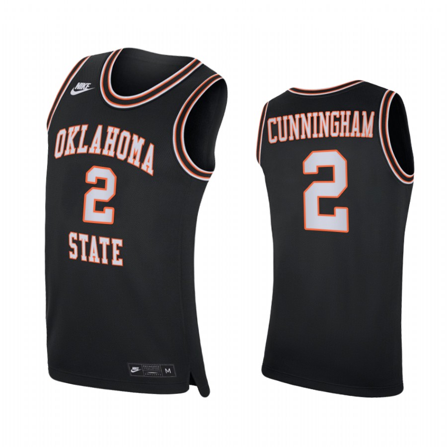 Cade Cunningham Oklahoma State Cowboys Black Jersey Retro 2021 NBA Top Prospect