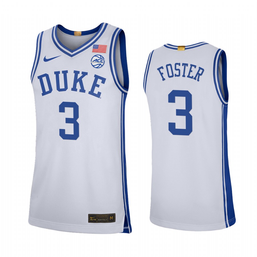 Caleb Foster Duke Blue Devils White Jersey College  2023 Classc