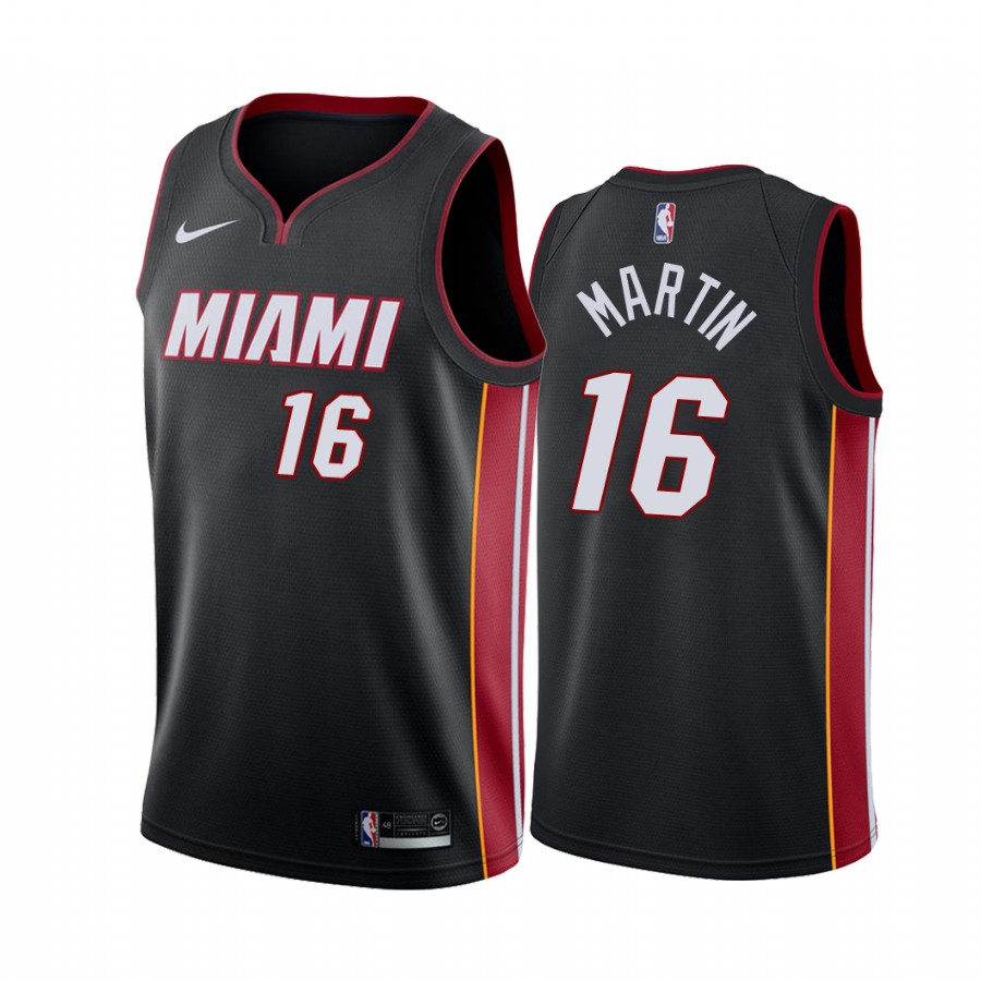 Caleb Martin Miami Heat 2021-22 Icon Edition Black #16 Jersey