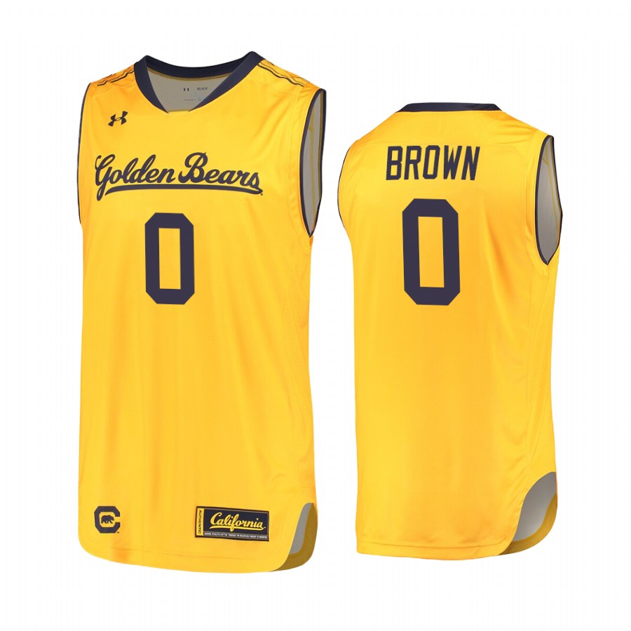California Bears Jaylen Brown #0 Yellow  College  Jersey