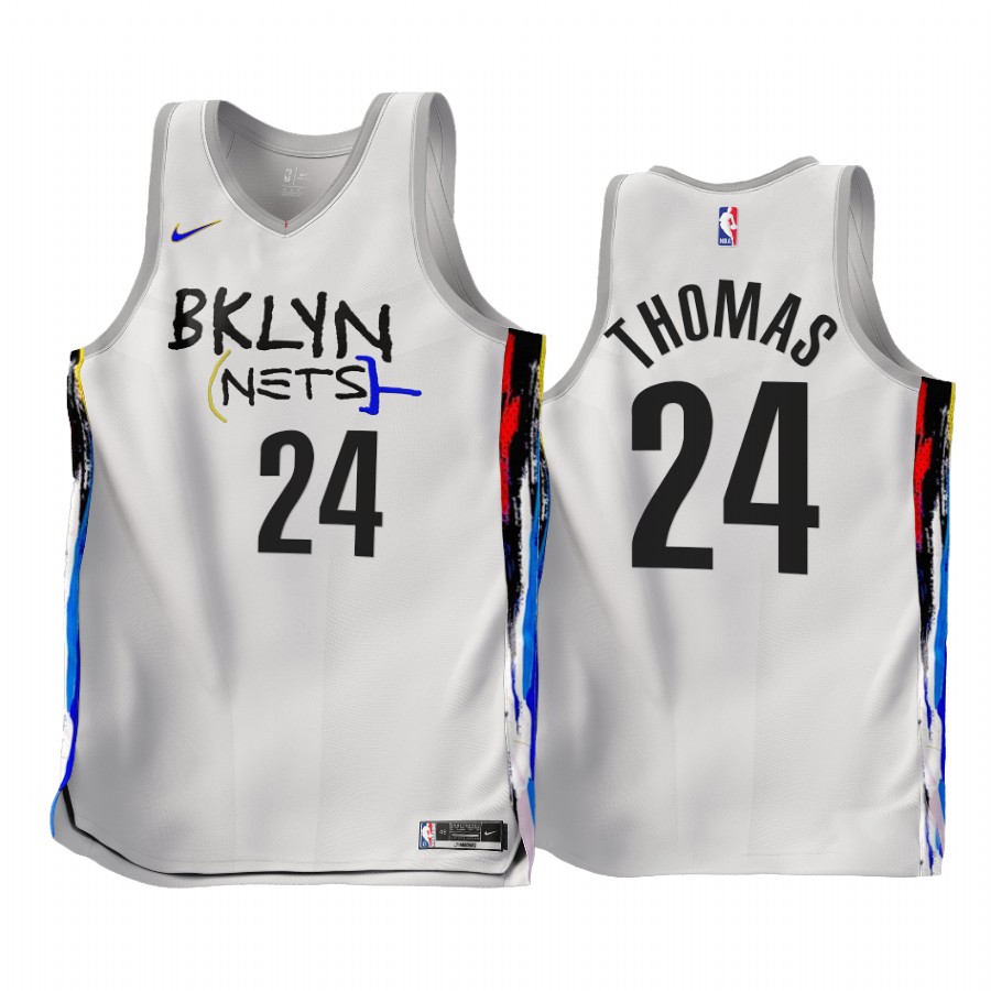 Cameron Thomas 2022-23 Brooklyn Nets White #24 City Edition Jersey
