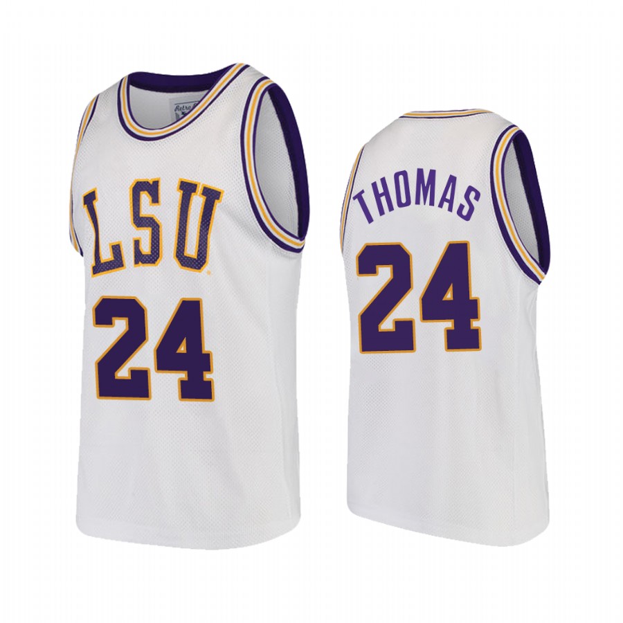 Cameron Thomas LSU Tigers White Jersey 2021 NBA Top Draft College