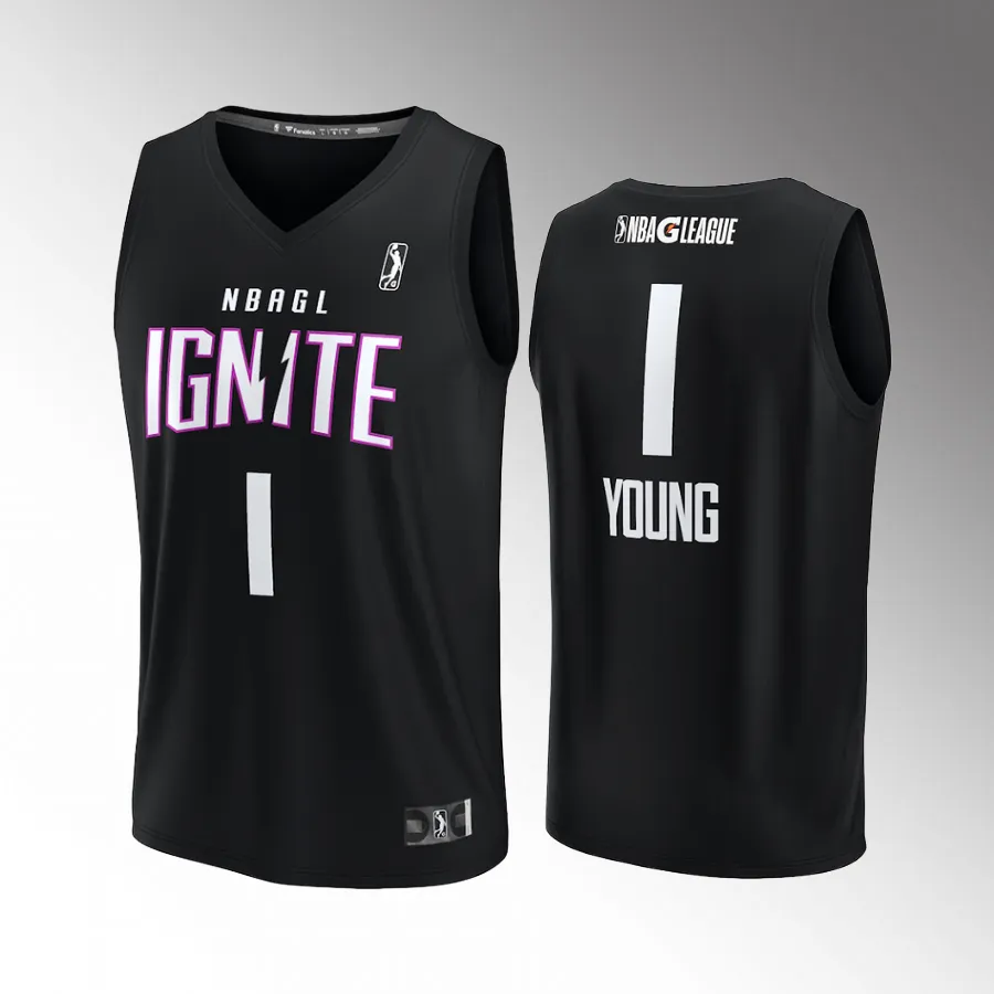 Cameron Young #1 NBA G League Ignite Fast Break Black Jersey  Player
