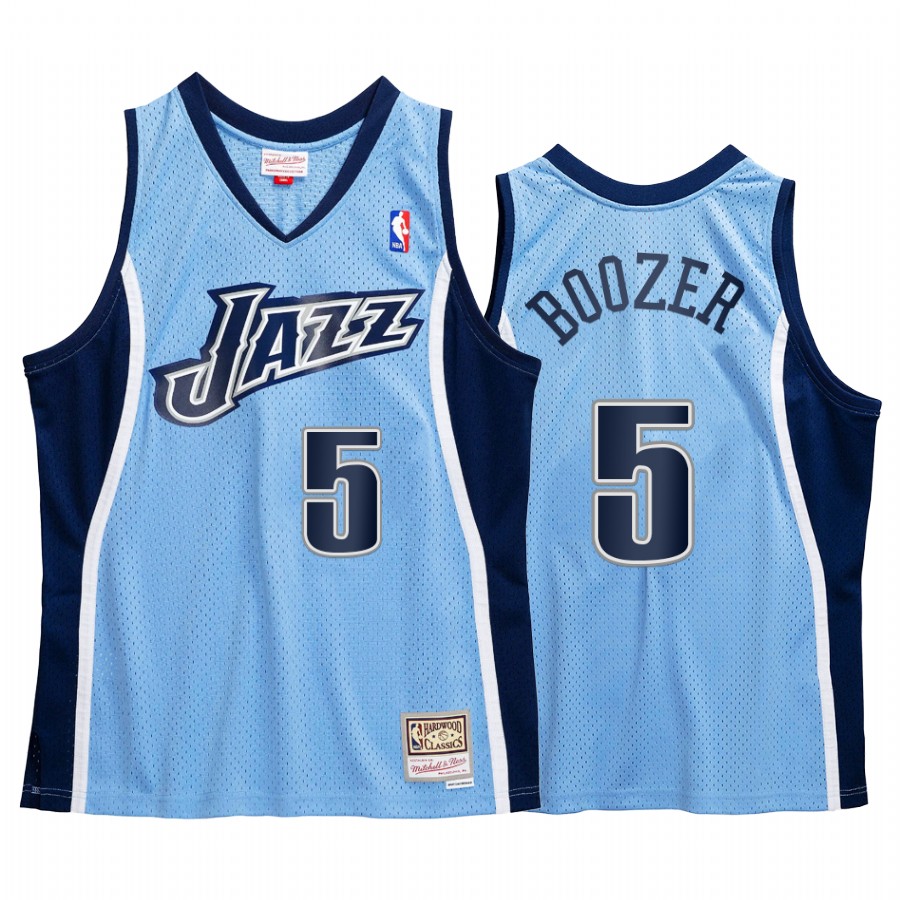 Carlos Boozer #5 Utah Jazz Blue 2009-10 Hardwood Classics Jersey