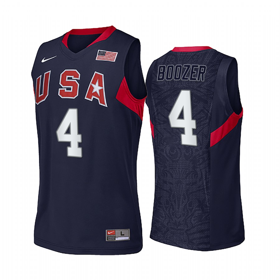 Carlos Boozer USA  #4 Navy 2008 Summer Olympics Limited Jersey
