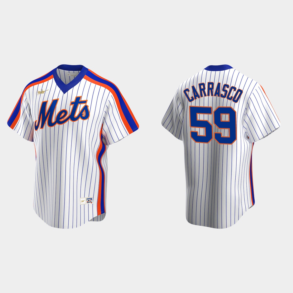 Carlos Carrasco #59 New York Mets Cooperstown Collection Home Jersey - White