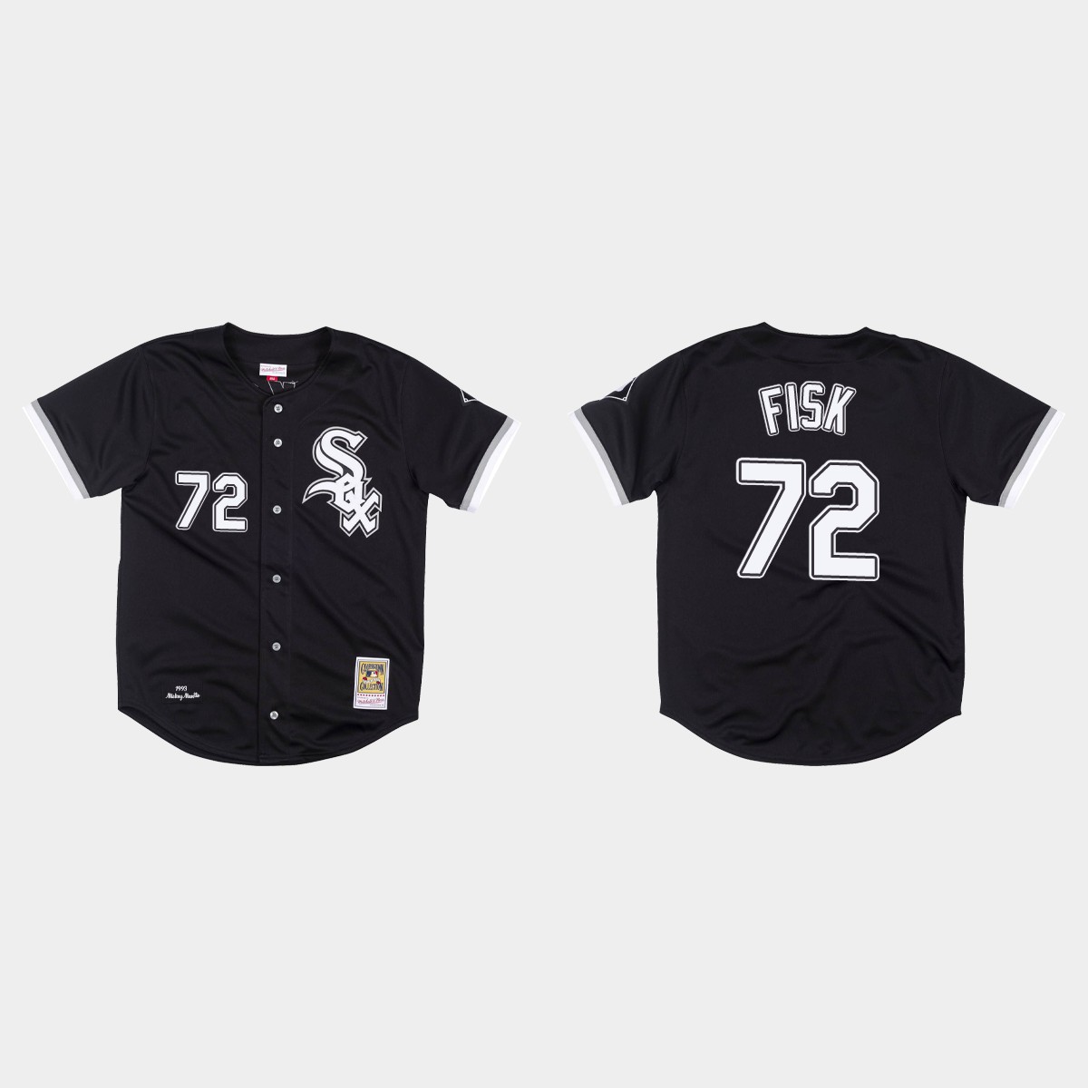 Carlton Fisk Chicago White Sox 1993 Bo Jackson Jersey - Black
