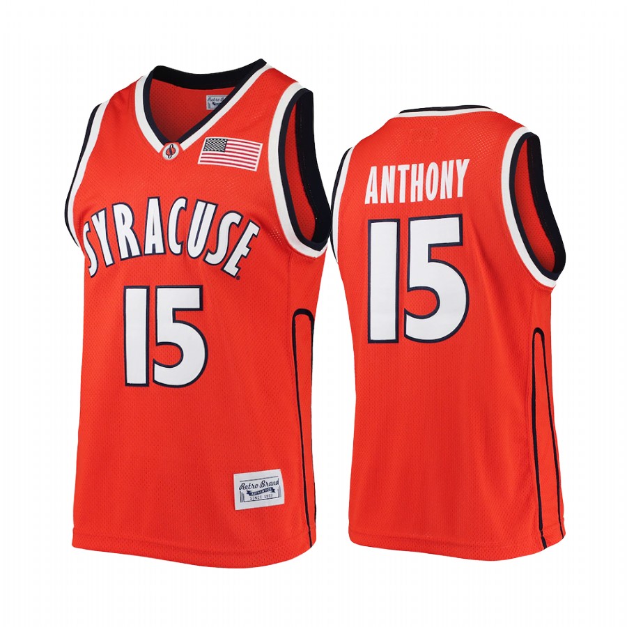 Carmelo Anthony Syracuse Orange Orange Jersey Commemorative Classic Alumni