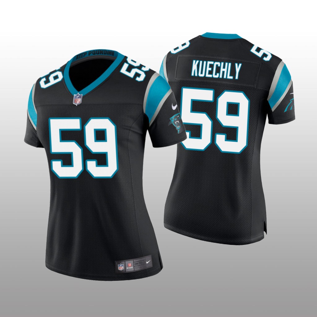 Carolina Panthers #59 Black Luke Kuechly Game Jersey - Women