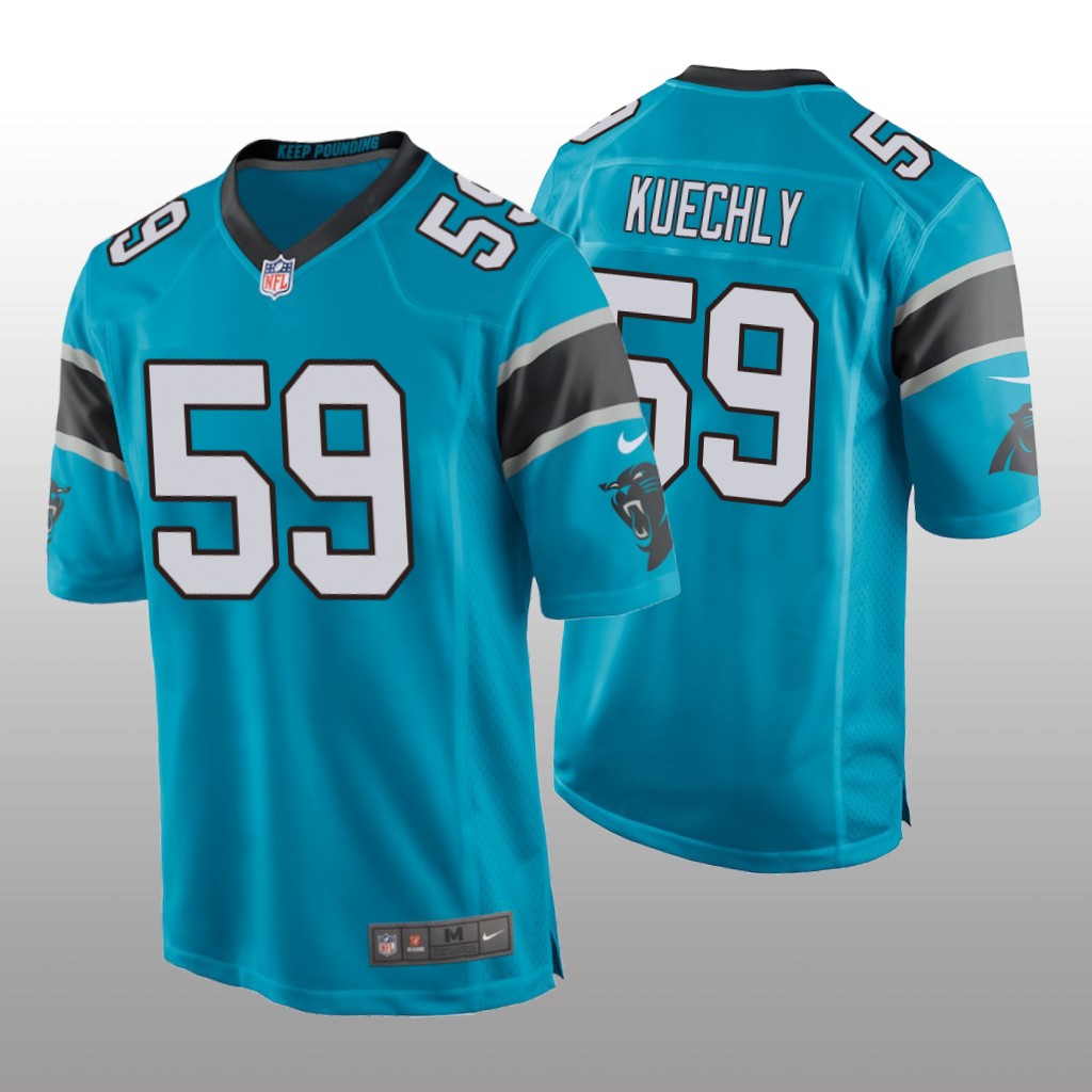 Carolina Panthers #59 Blue Men's Luke Kuechly Game Jersey