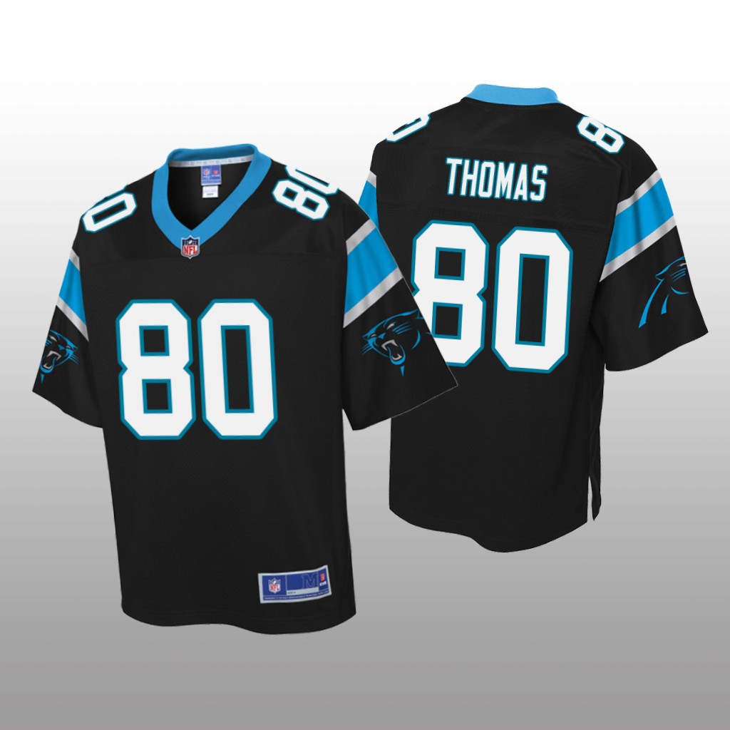 Carolina Panthers #80 Black Ian Thomas Pro Line Jersey - Youth