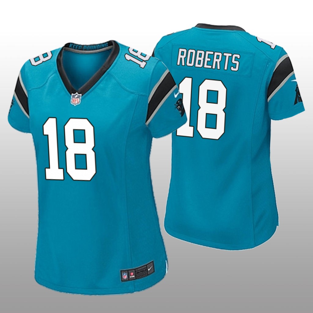 Carolina Panthers Andre Roberts Blue Jersey Game - Women's