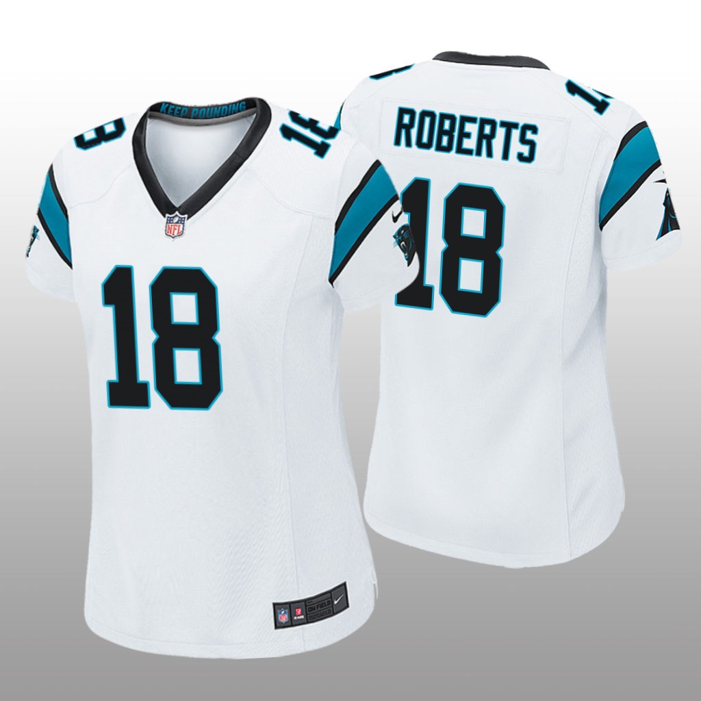 Carolina Panthers Andre Roberts White Jersey Game - Women's