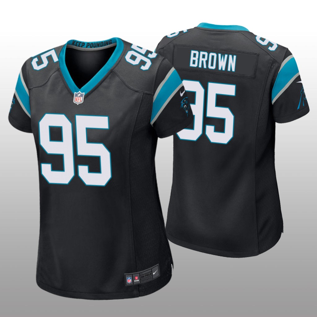 Carolina Panthers Black 2020 NFL Draft Derrick Brown Game Jersey