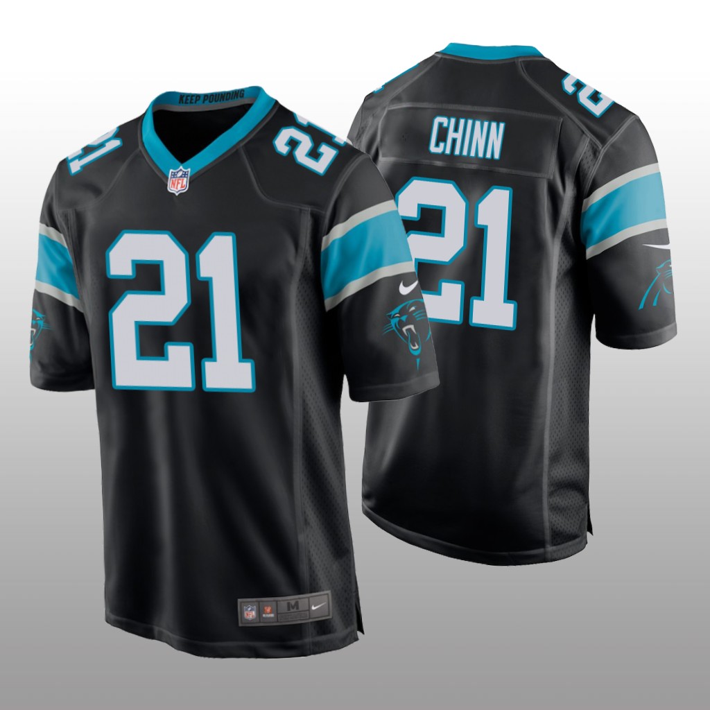 Carolina Panthers Black 2020 NFL Draft Jeremy Chinn Game Jersey