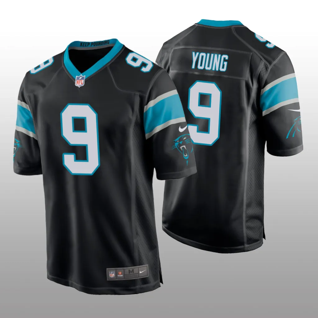 Carolina Panthers Black 2023 NFL Draft Bryce Young Game Jersey