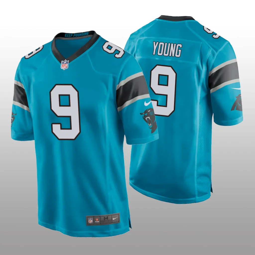 Carolina Panthers Blue 2023 NFL Draft Bryce Young Game Jersey