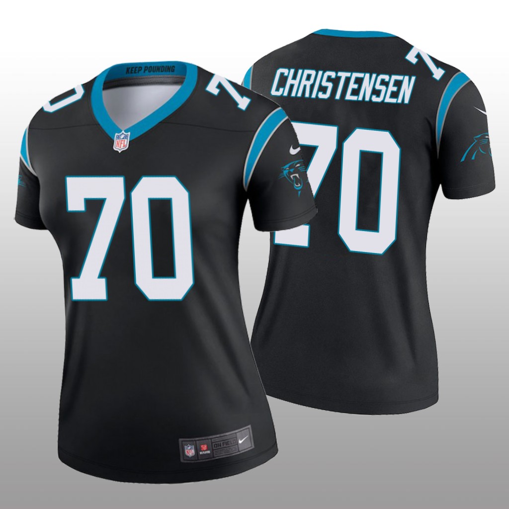 Carolina Panthers Brady Christensen Black Jersey Legend - Women's