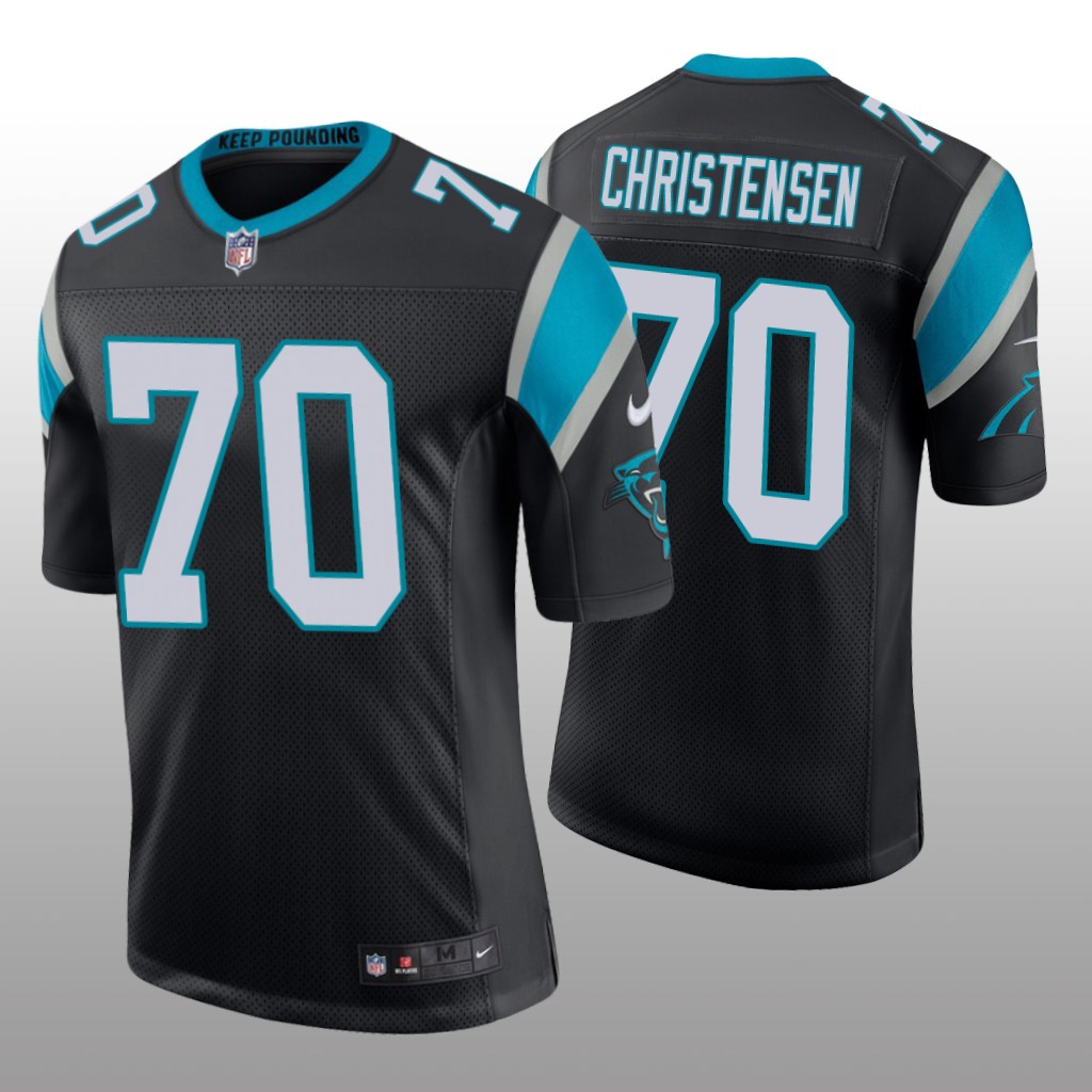 Carolina Panthers Brady Christensen Black Jersey Vapor Limited - Men's