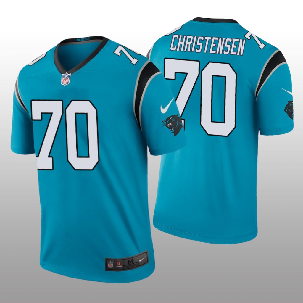 Carolina Panthers Brady Christensen Blue Jersey Color Rush Legend - Men's