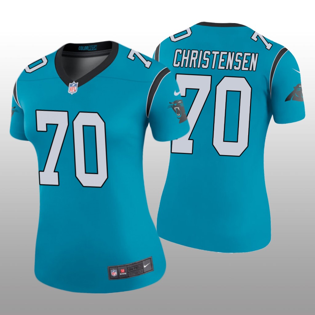 Carolina Panthers Brady Christensen Blue Jersey Color Rush Legend - Women's