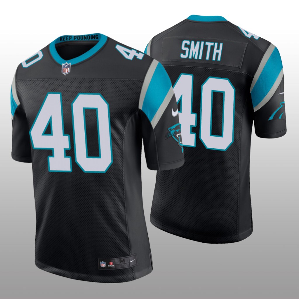 Carolina Panthers Brandon Smith Black Jersey Vapor Limited – Men’s
