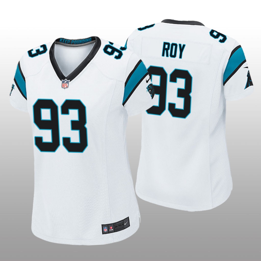 Carolina Panthers Bravvion Roy White Jersey Game - Women's