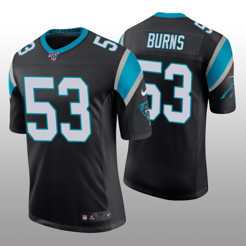 Carolina Panthers Brian Burns Black Vapor Limited Jersey 100th Season - Men's