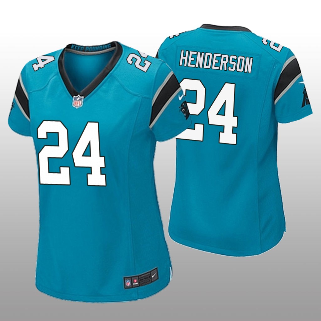 Carolina Panthers C.J. Henderson Blue Jersey Game - Women's