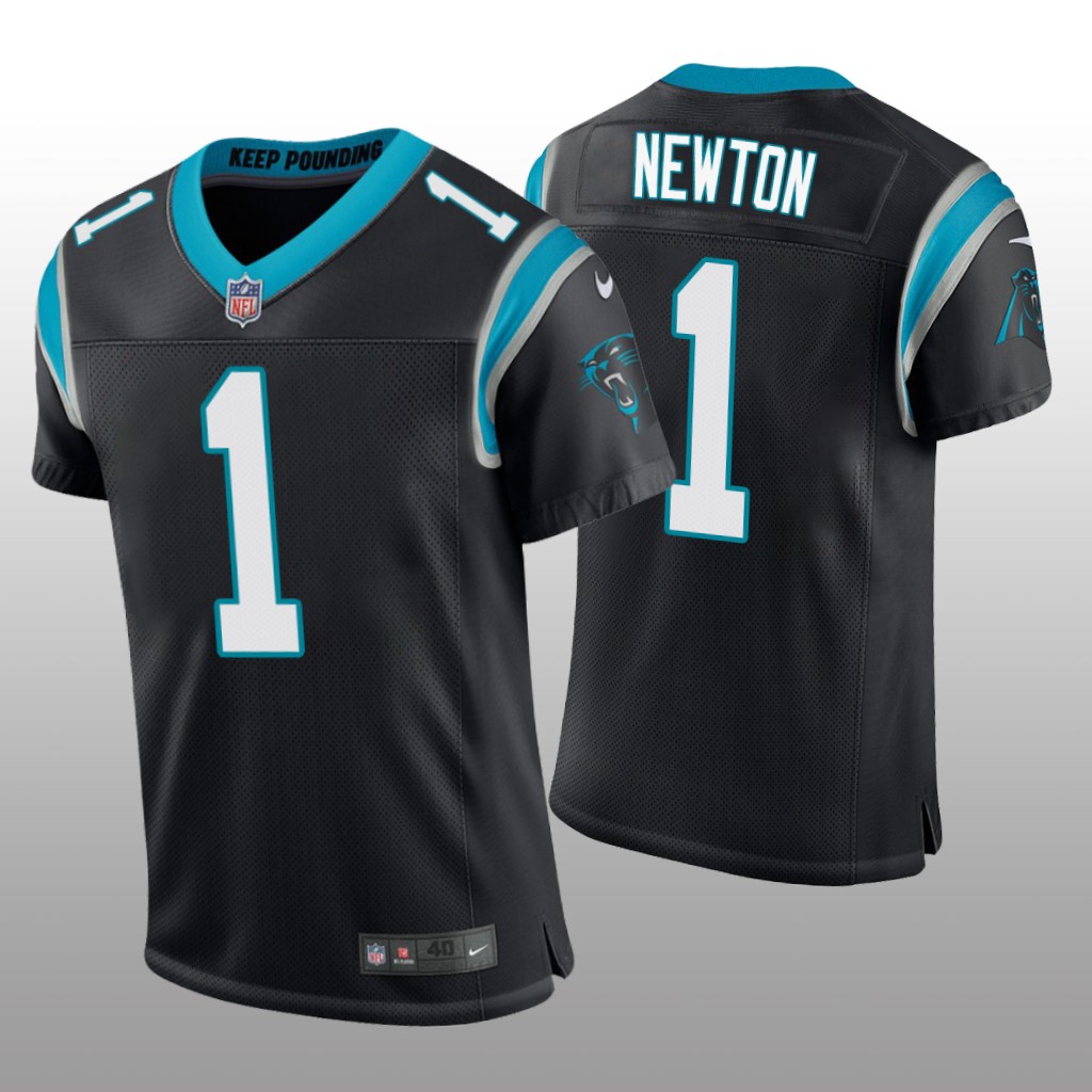Carolina Panthers Cam Newton Black Jersey Vapor Elite Men's