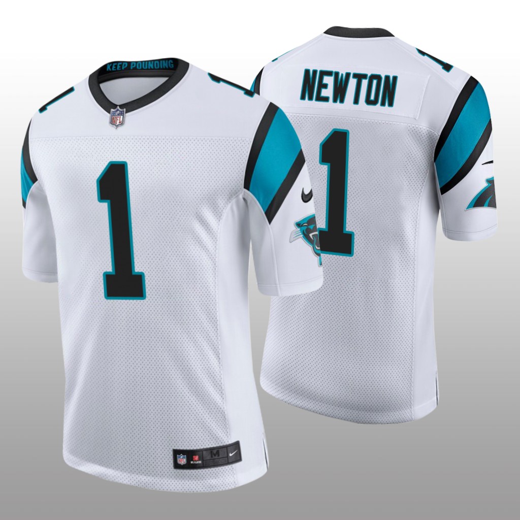 Carolina Panthers Cam Newton White Jersey Vapor Limited - Men's
