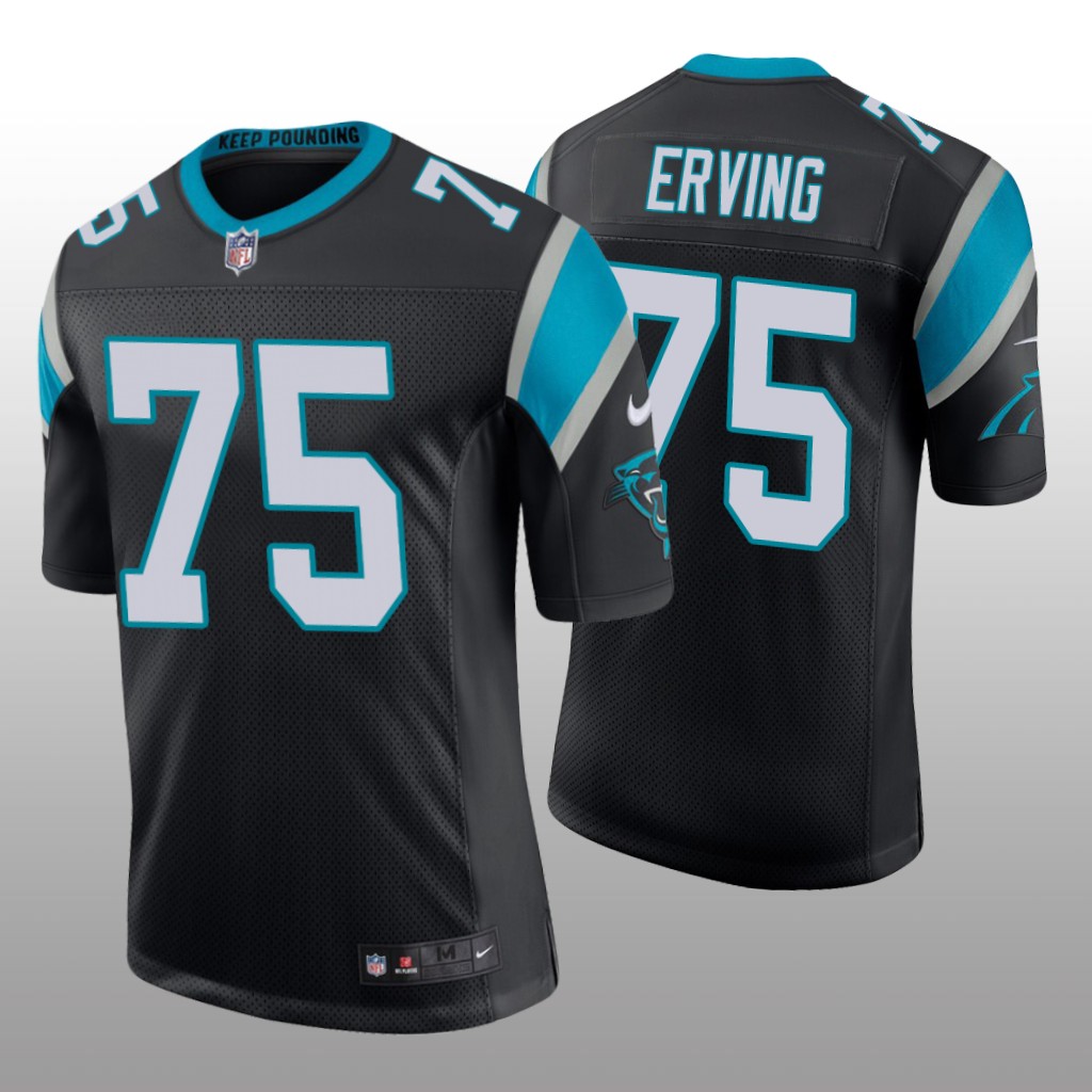 Carolina Panthers Cameron Erving Black Jersey Vapor Limited - Men's