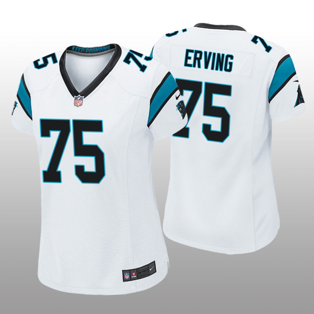 Carolina Panthers Cameron Erving White Jersey Game - Women's