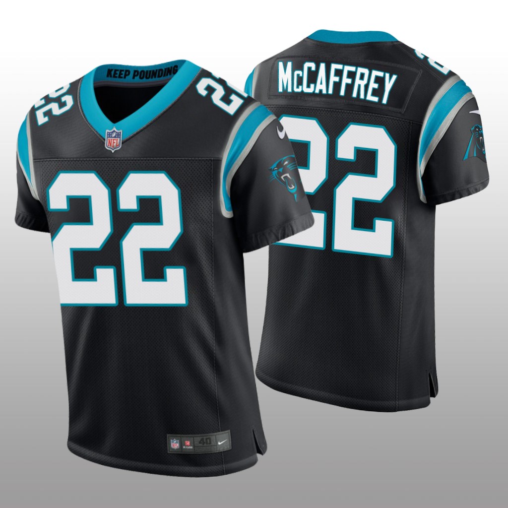 Carolina Panthers Christian McCaffrey Black Jersey Vapor Elite Men's