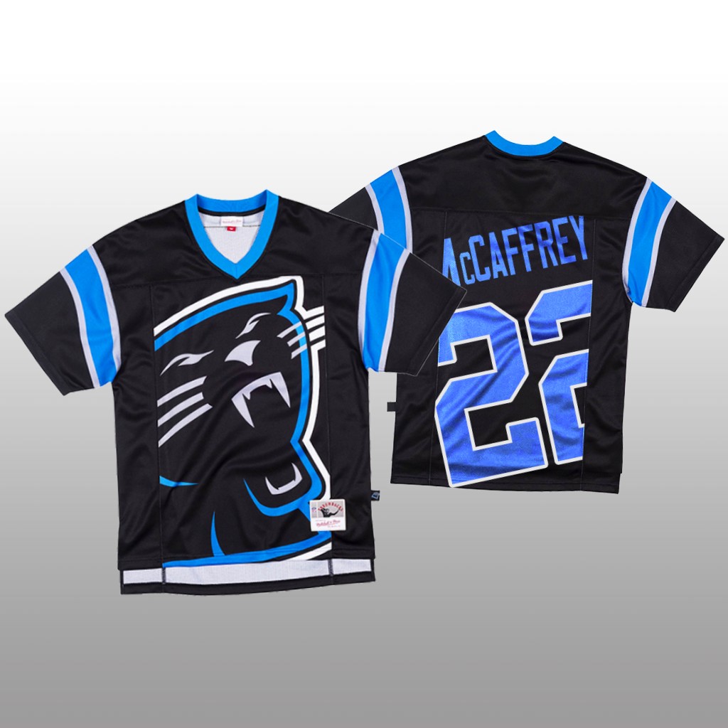 Carolina Panthers Christian McCaffrey Mitchell & Ness Black Jersey Big Face - Men's