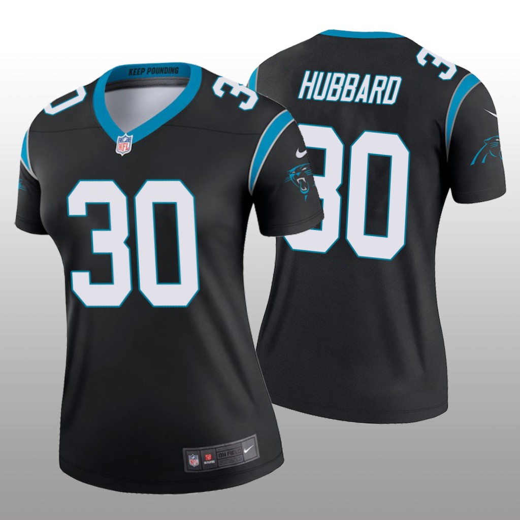 Carolina Panthers Chuba Hubbard Black Jersey Legend - Women's