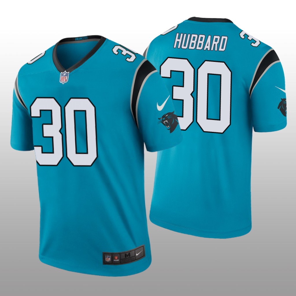 Carolina Panthers Chuba Hubbard Blue Jersey Color Rush Legend - Men's