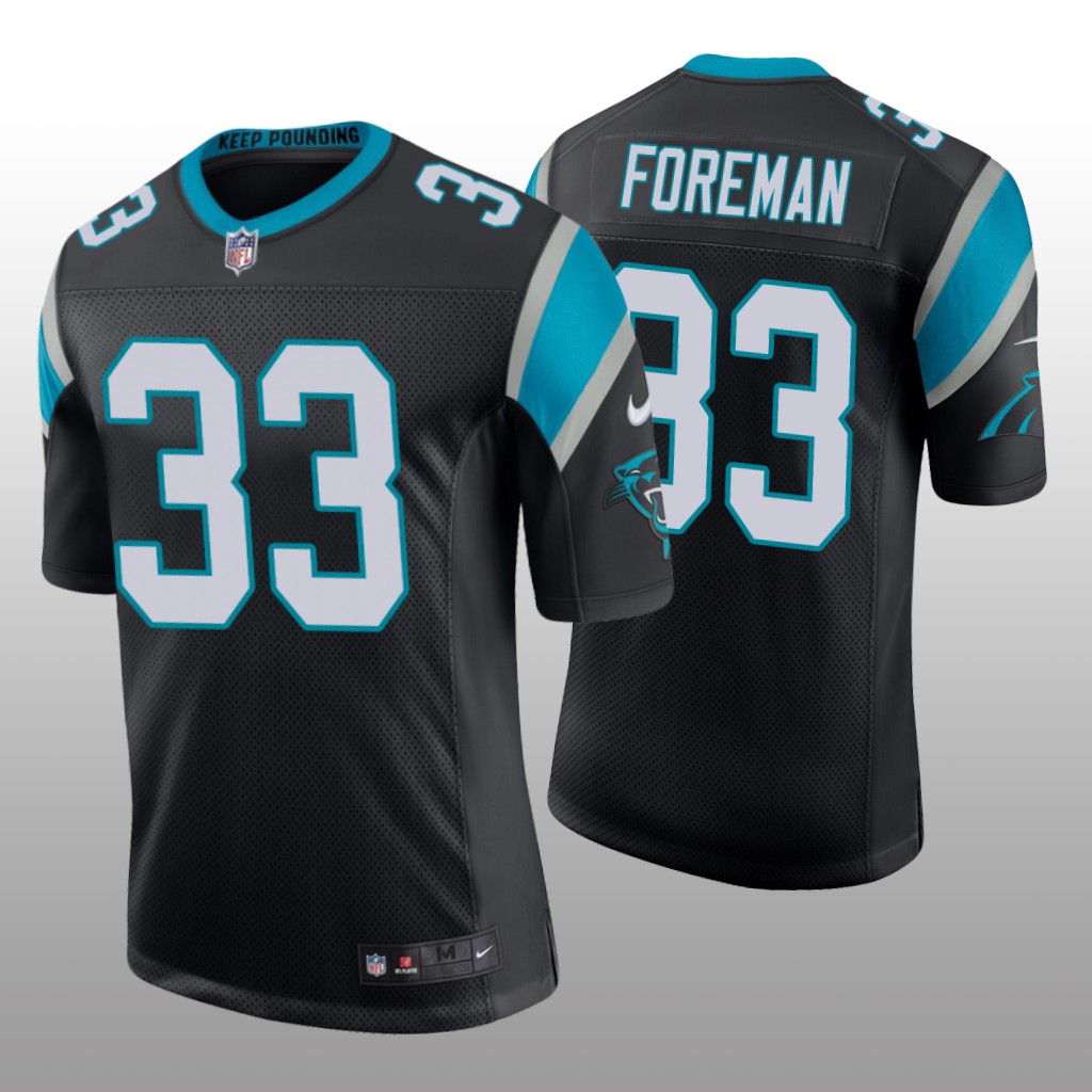 Carolina Panthers D'Onta Foreman Black Jersey Vapor Limited Vapor Limited - Men's