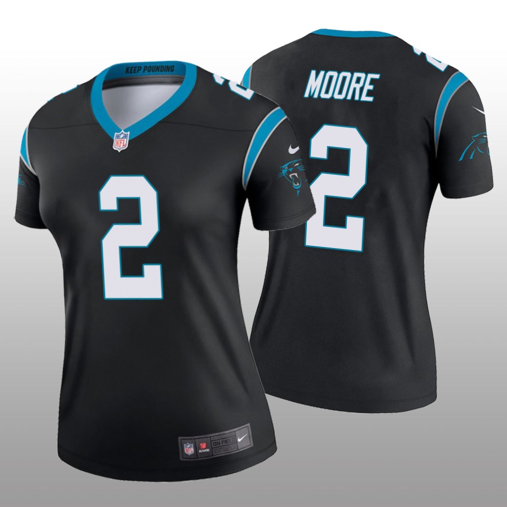Carolina Panthers D.J. Moore Black Jersey Legend - Women's