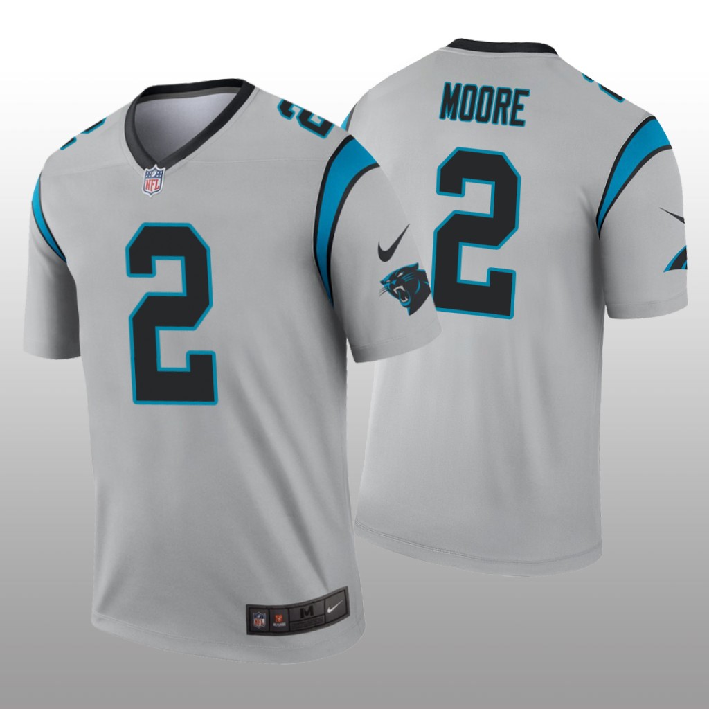Carolina Panthers D.J. Moore Silver Jersey Inverted Legend - Men's