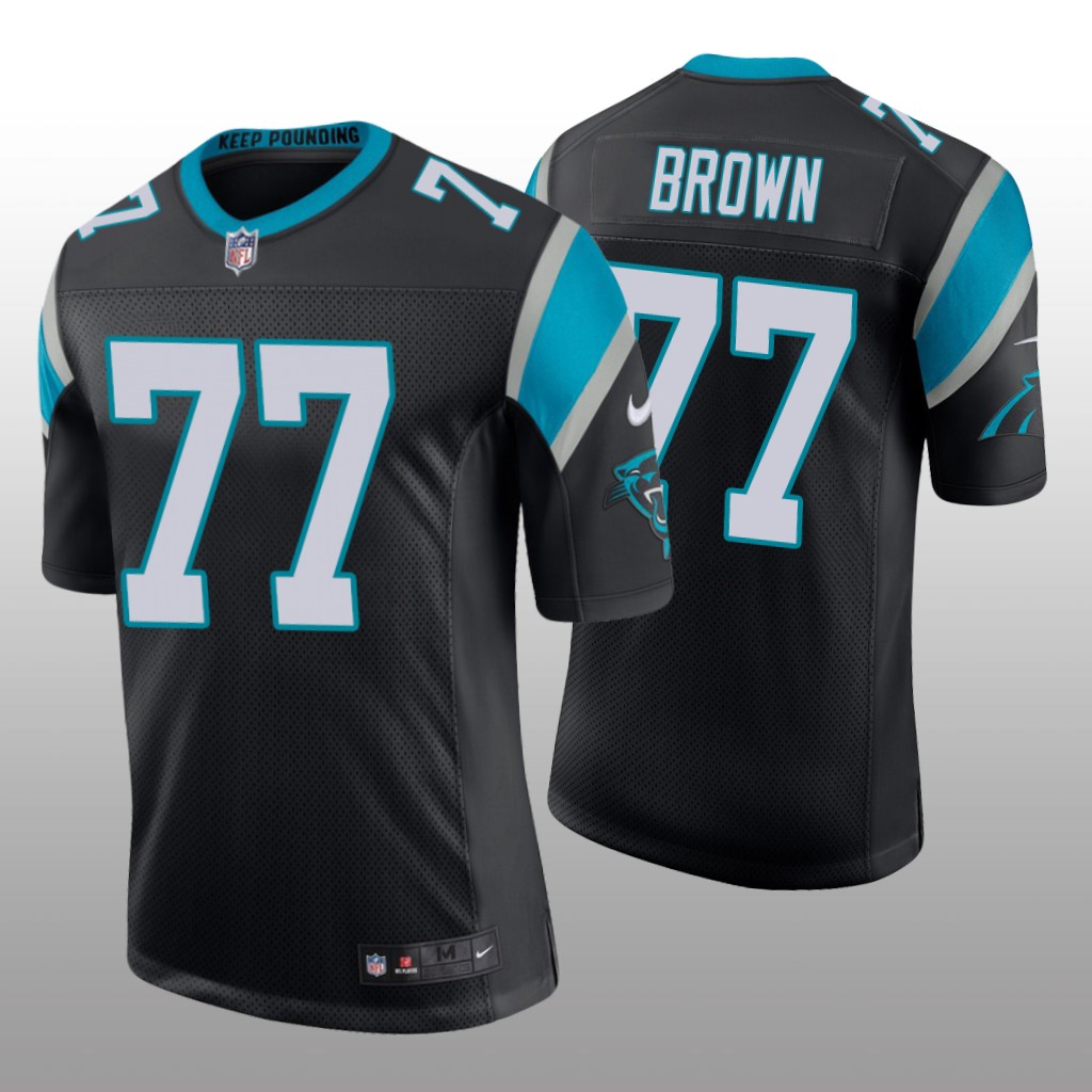 Carolina Panthers Deonte Brown Black Jersey Vapor Limited - Men's
