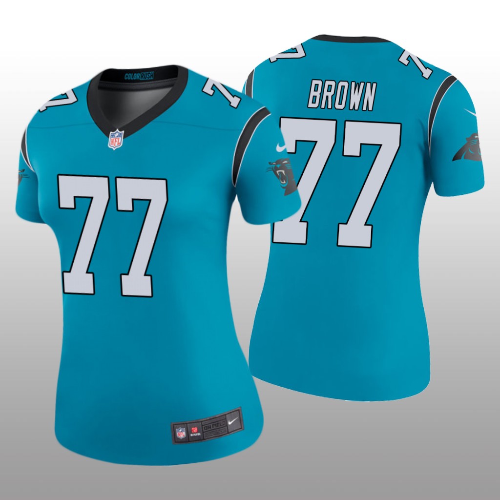 Carolina Panthers Deonte Brown Blue Jersey Color Rush Legend - Women's