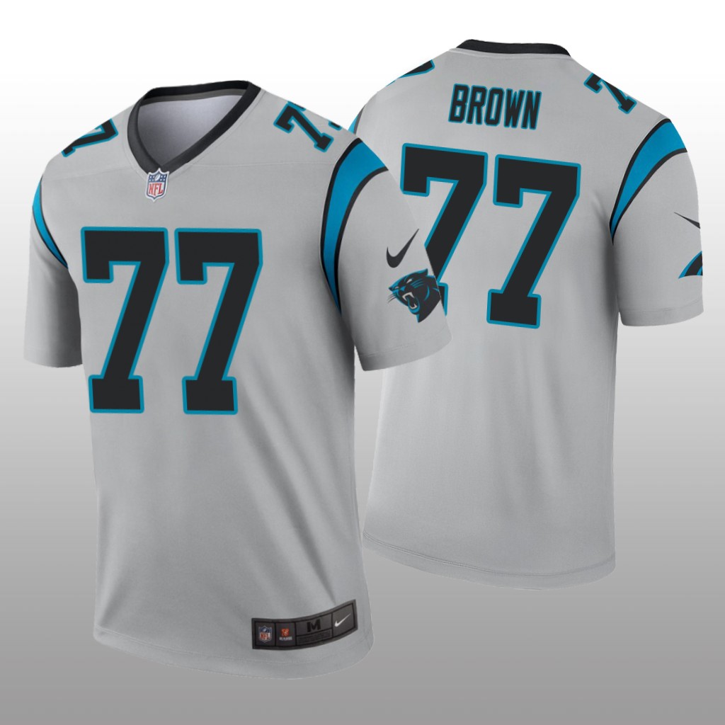 Carolina Panthers Deonte Brown Silver Jersey Inverted Legend - Men's