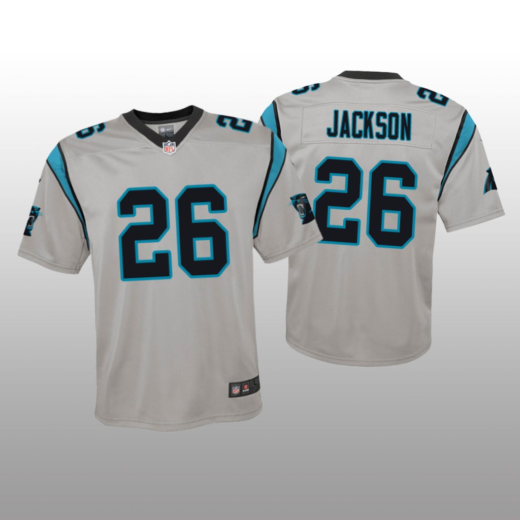 Carolina Panthers Donte Jackson Silver Jersey Inverted Game - Youth