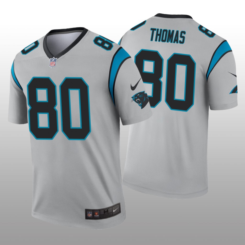 Carolina Panthers Ian Thomas Silver Jersey Inverted Legend - Men's