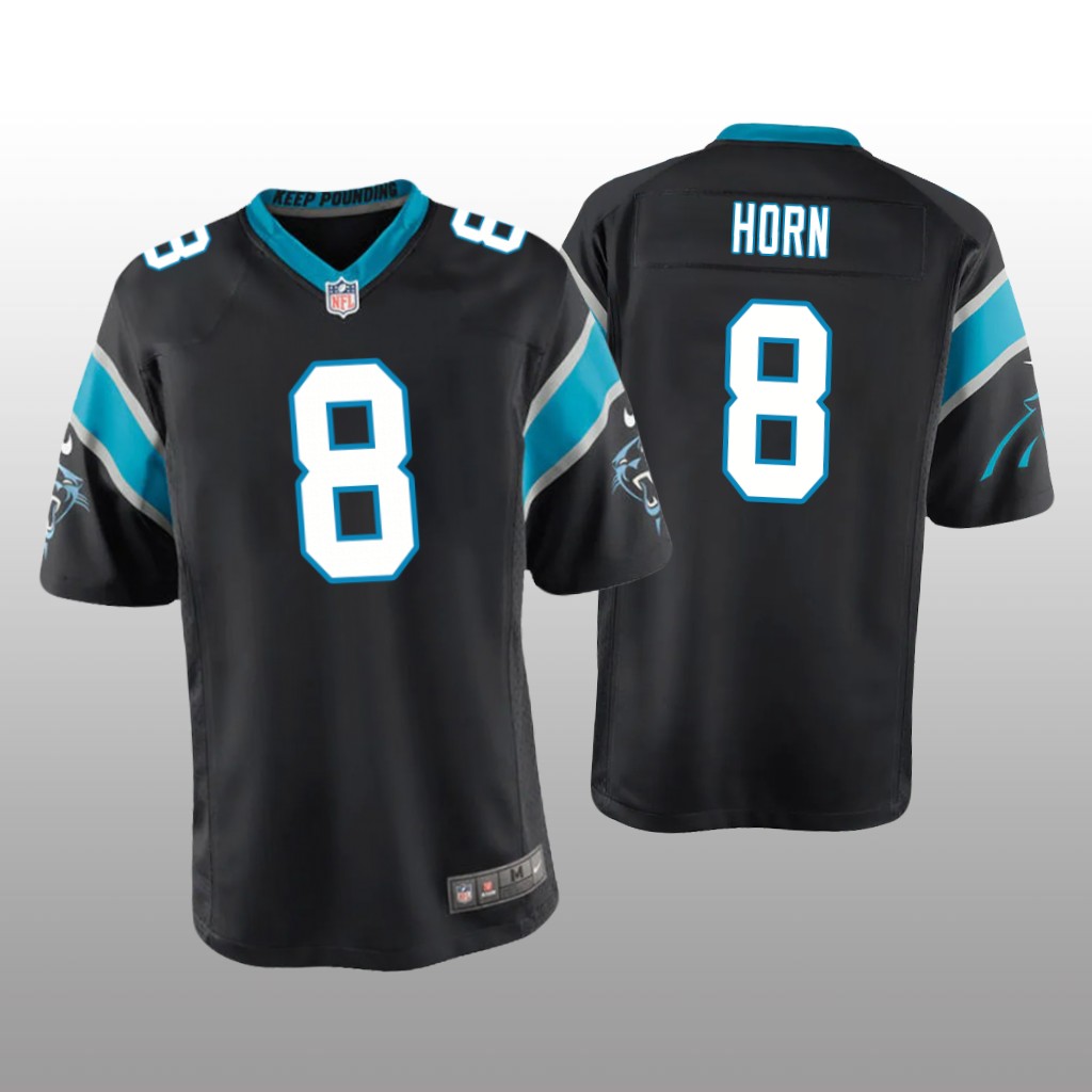 Carolina Panthers Jaycee Horn Black Jersey Game - Youth