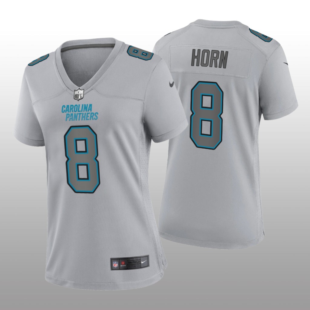 Carolina Panthers Jaycee Horn Gray Jersey Atmosphere Fashion Game - Women's