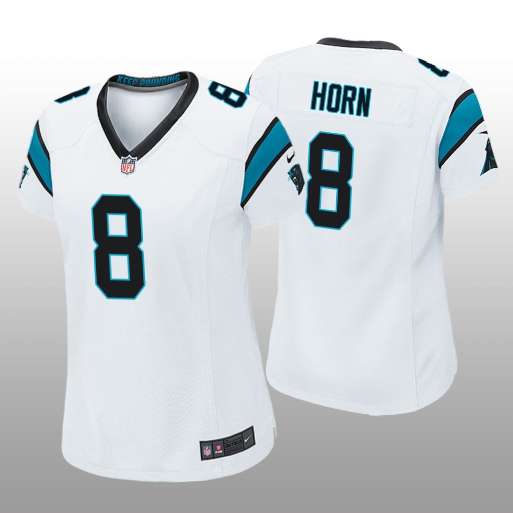 Carolina Panthers Jaycee Horn White Jersey Game - Women's